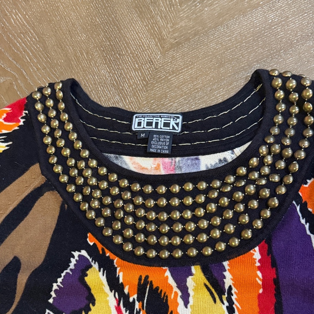 BEREK Colorful Abstract Patterned long top - Picture 3 of 9
